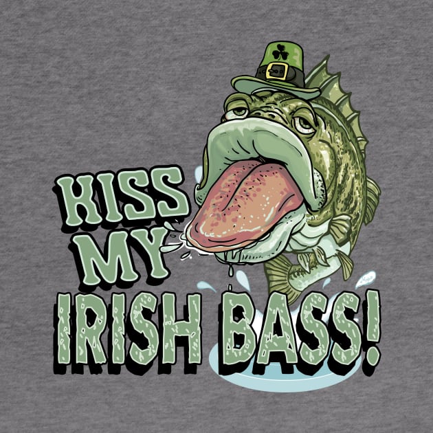 Kiss My Irish Bass St. Patricks Day by Mudge